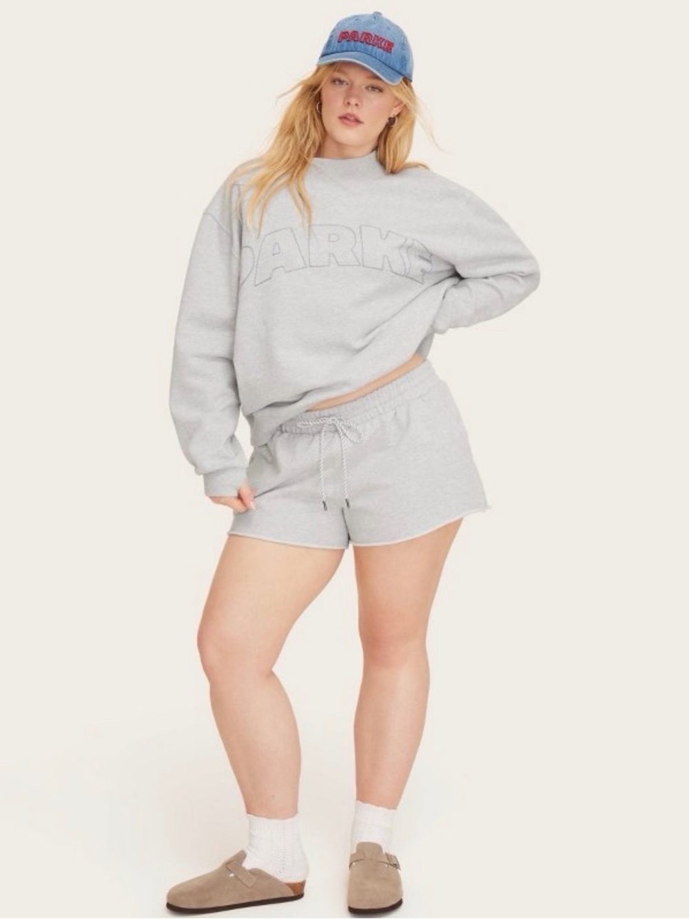 Parke X Target Gray Mockneck Logo Sweatshirt XXS/XS - Picture 2 of 2